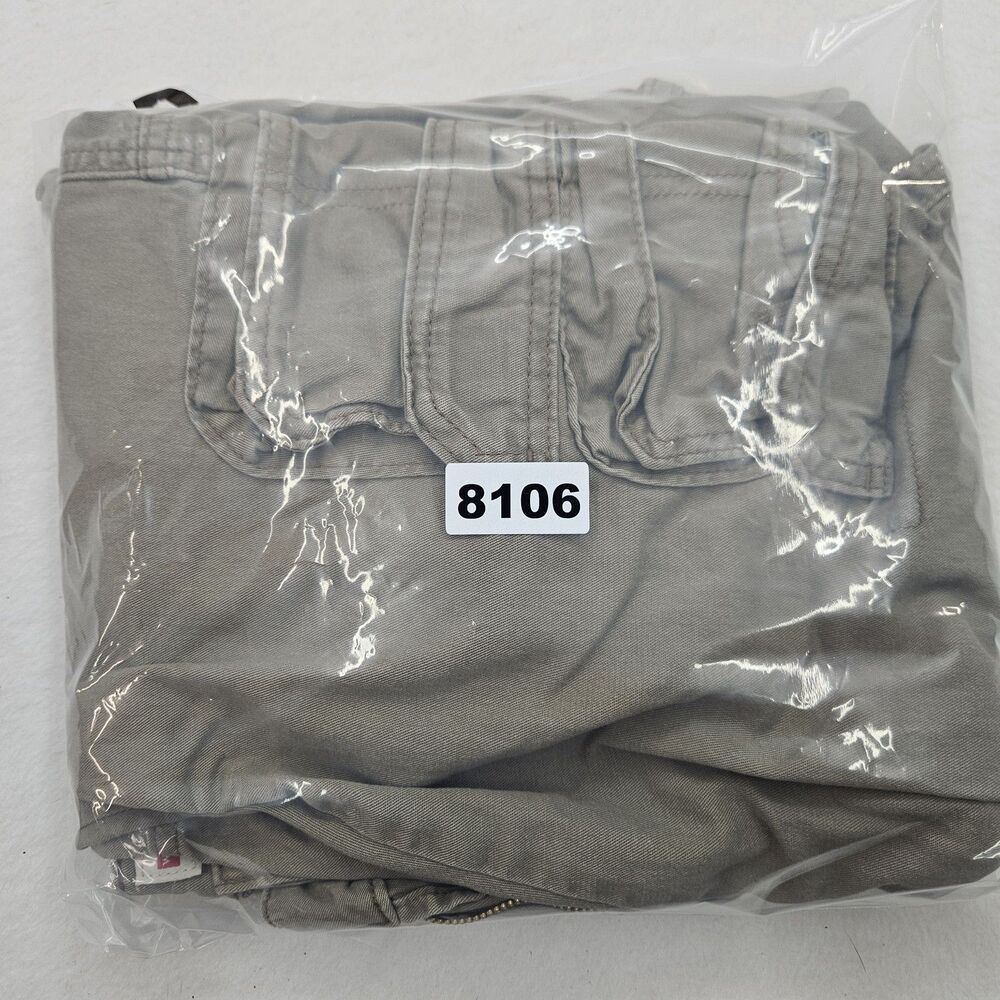 Wrangler Men's Regular Taper Cargo Pants Size 33x30 Khaki Cotton Blend Stretch - Picture 5 of 5